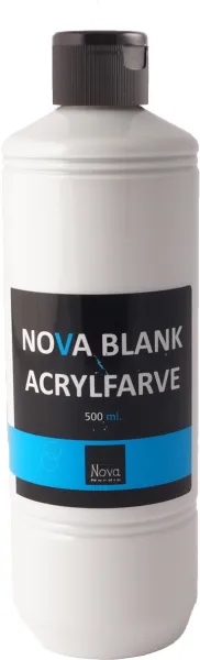 Nova akrylfärg blank 500 ml. Vit