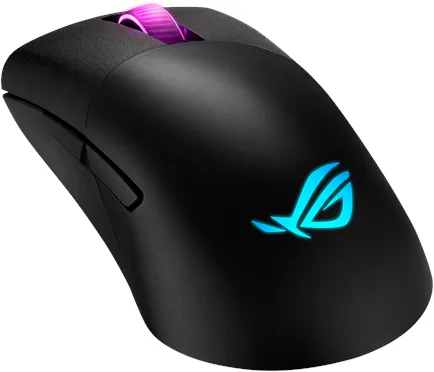 ASUS ROG KERIS Wireless - Spelmus - Optisk - 5 knappar - Svart med RGB-belysning
