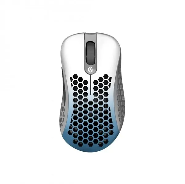 G-Wolves Sköll RGB Gaming Mouse - White/Blue - Spelmus - Optisk - 7 knappar - Vit med RGB-LED-belysning