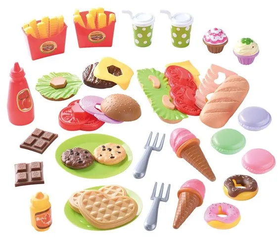 PLAY Toys Mat Lunch och Snacks Lekset 60 delar.
