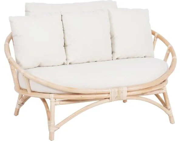 Muscat 2-sits loungesoffa vit 127x102x70cm