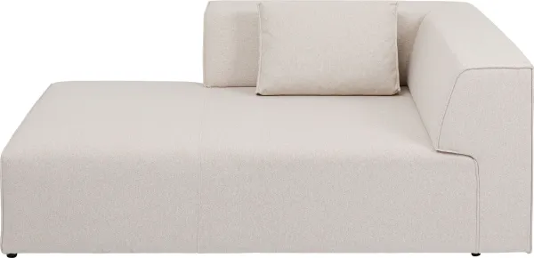 KARE DESIGN Infinity Ottoman Elements Cream Left Modul - kräm Polyester och Polypropylen