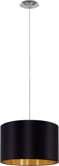 EGLO MASERLO 1 pendel, svart/guld