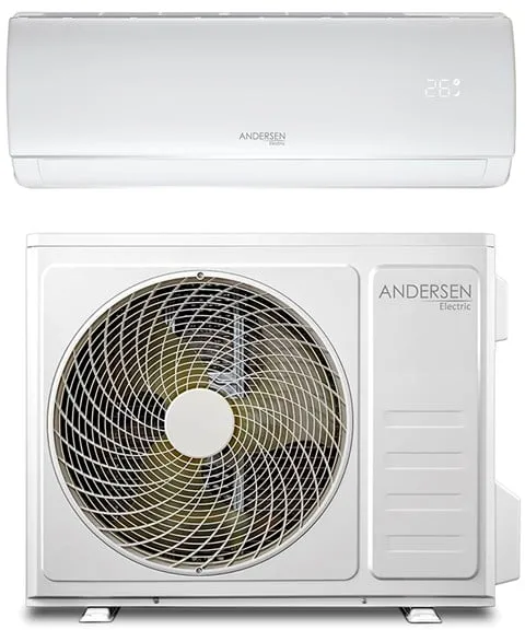 Andersen Electric AE 18000 luft/luft värmepump med WiFi, 6 kW, 5–135 m², vit